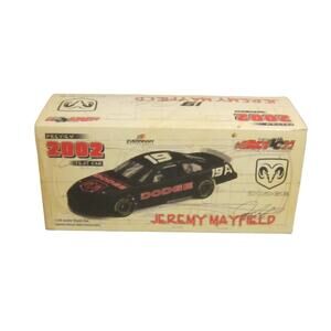 Vintage 2002 Jeremy Mayfield #19 Dodge Action 1:24 NASCAR Diecast Car w/ Box